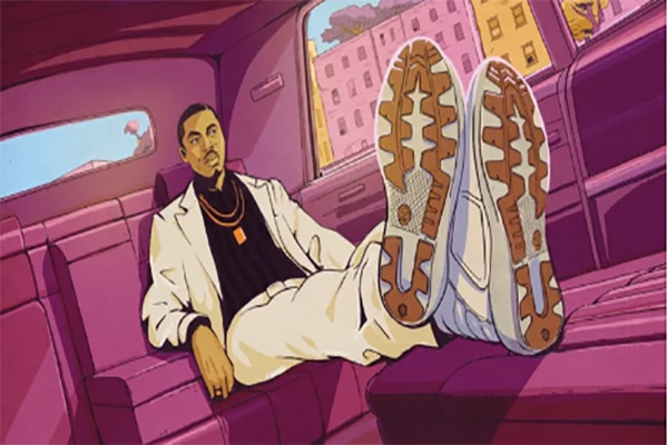 Nas Gets Transformed Into An Animated Character in the Timberland Legends Collection Video