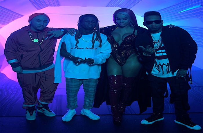 Kid Ink 'YUSO' Videoshoot BTS with Lil Wayne & Saweetie
