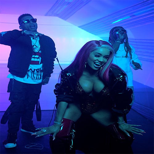 Kid Ink 'YUSO' Videoshoot BTS with Lil Wayne & Saweetie