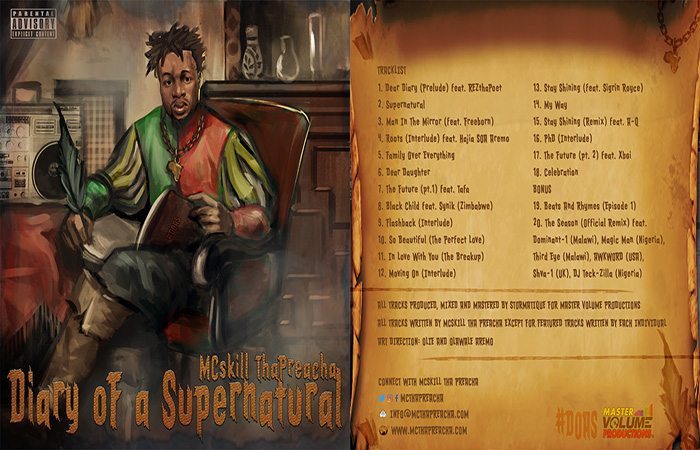 MCskill ThaPreacha – Diary Of A Supernatural Album Review MCskill ThaPreacha – Diary Of A Supernatural Album Review