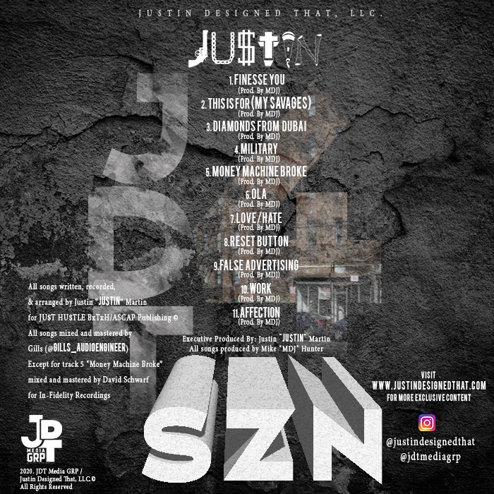 JUTIN JDT SZN 4 Album back
