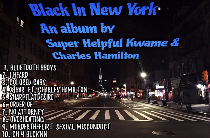 Super Helpful Kwame Charles Hamilton Black In NY LP back