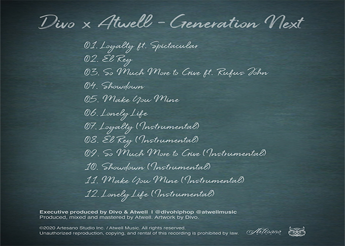Divo Atwell Generation Next LP back