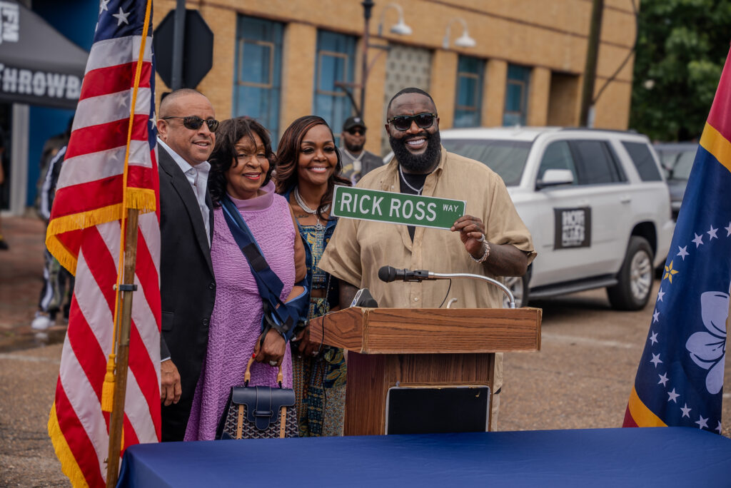 Rick Ross Attends Street Naming