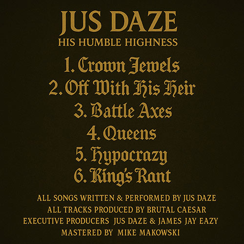 Jus Daze x Brutal Caesar - His Humble Highness (EP) back