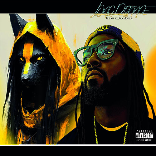 ILLAH & Dan.Akill Long Distance cover art, Toronto MC and French producer’s 10-track album released Sept. 5, 2025 on Pani Problem Prod/Bloodwood.