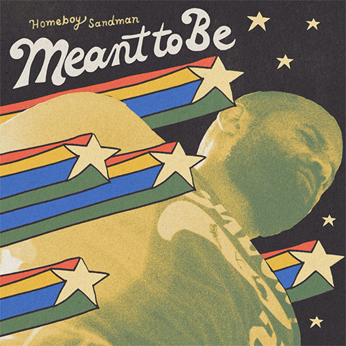 Homeboy Sandman performing in a moody underground Hip-Hop setting while promoting his new single “Meant to Be.”