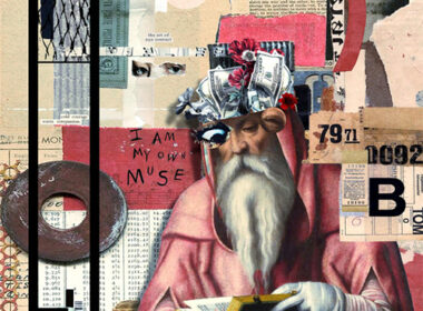 Thought Provokah performing in a dimly lit studio, symbolizing the introspective mood of his EP I’m My Own Muse.