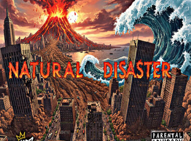 Zulu#7 in studio session with Self Taught behind the boards, “Natural Disaster” artwork in foreground.