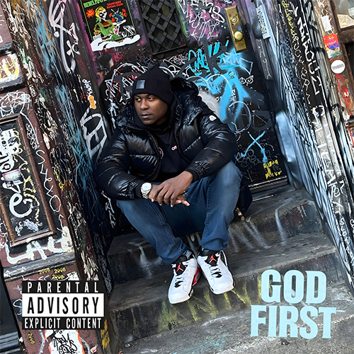 Pop Buchanan God First album cover – underground Hip-Hop 2025, produced by 6ix Pomona and Nudgi Nudge