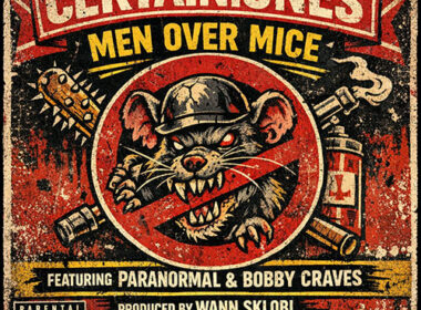CERTAIN.ONES “Men Over Mice” single artwork featuring bold typography and gritty Hip-Hop aesthetic
