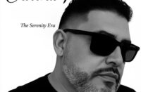 Black-and-white portrait of Crotona P wearing sunglasses during his Spit Fire Radio interview discussing his album Serenity and artistic growth