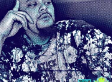 Hip-Hop artist J. Stylez in a focused studio setting with a microphone and drum machine, symbolizing self-produced discipline and determination — SpitFireHipHop feature image.