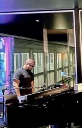 Black-and-white promotional image of Kanye West connected to his upcoming album BULLY, released January 30, 2026.