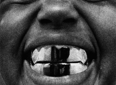 Black-and-white promotional image of Kanye West connected to his upcoming album BULLY, released January 30, 2026.