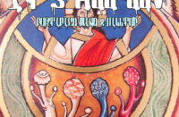 Cover art for “It’s All Luv” by Fortified Mind and Hilltop Productions featuring a psychedelic religious-inspired illustration with vibrant colors and dripping typography.