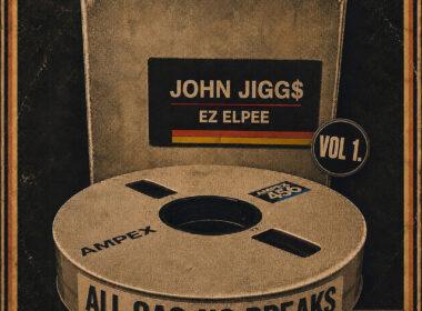 Cover art for All Gas No Brakes Vol. 1 by John Jigg$ and producer Ez Elpee featuring a vintage reel-to-reel tape design with a rugged retro aesthetic.