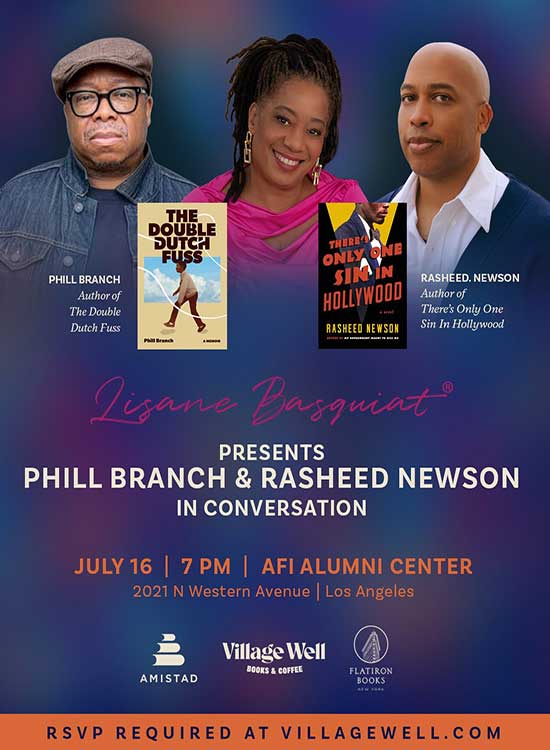 Lisane Basquiat Presents Authors Phill Branch and Rasheed Newson in Conversation Thursday, July 16