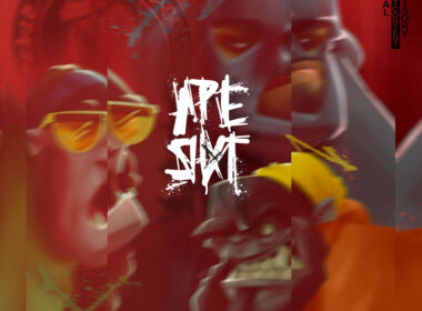 Cover artwork for G Fam Black and P-Ro’s Ape Shxt, featuring the single “Off-Brand” with Sankofa, produced by Tali Rodriguez.