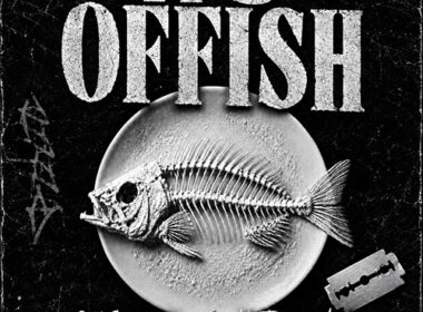 Alt text: Sky Soprano “It’s Offish” featuring Northside Lord cover art showing a fish skeleton on a white plate against a distressed black background.