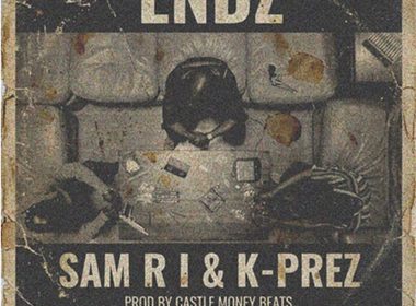 Distressed cover art for “Endz” by Sam R I and K-Prez, produced by Castle Money Beats, showing a worn seat and objects in a dim room.