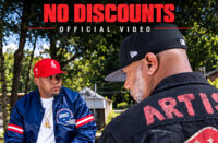 Apollo Brown and Skyzoo appear outdoors in the promotional photograph for their “No Discounts” music video from the album Luxury Tax.