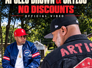 Apollo Brown and Skyzoo appear outdoors in the promotional photograph for their “No Discounts” music video from the album Luxury Tax.